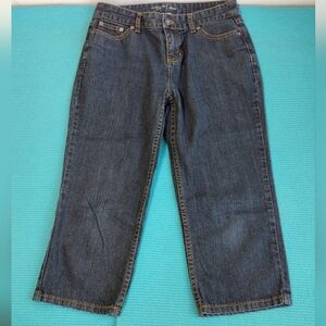 Liz Claiborne Jeans Low Rise Womens Cropped Slim Fit Denim Capri 8P
